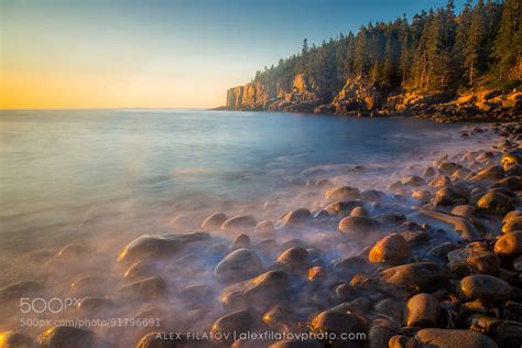 New On 500px First Light On The Otter Cliffs By Filatov Chae H Bae