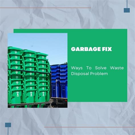 Ways To Solve Waste Disposal Problem Eco Friendly Waste