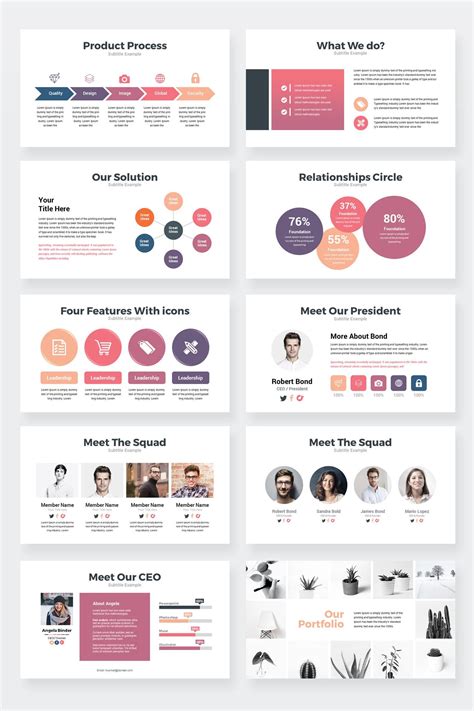 Canva Business Powerpoint Presentation Template Etsy Powerpoint