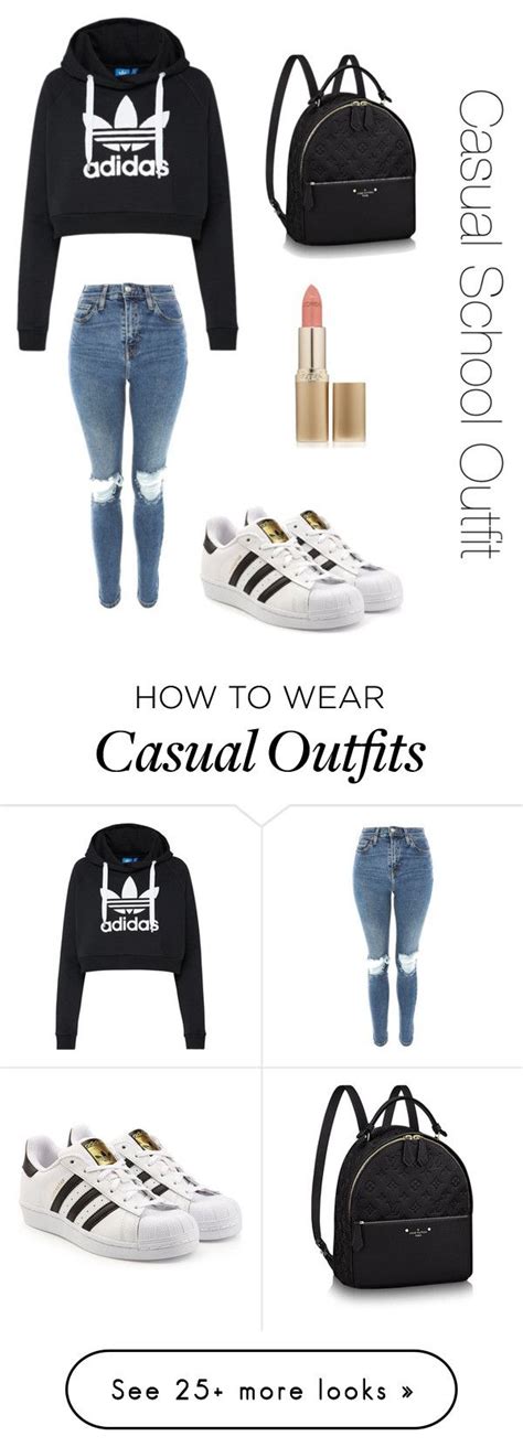 Casual School Outfit By Smiley120 On Polyvore Featuring Adidas