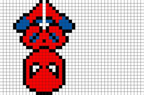spider man pixel art brik