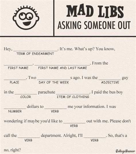 Printable Mad Libs Mad Libs For Adults Funny Mad Libs