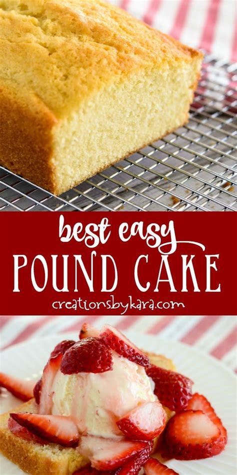 I have created all sorts of variations on. Easy Pound Cake Recipe - Creations by Kara