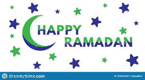 Happy Ramadan Typography Perfect For Greeting Card Banner Or Poster