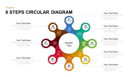 8 Steps Circular Diagram Powerpoint Template And Keynote Slide