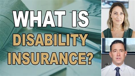 What Is Disability Insurance Youtube