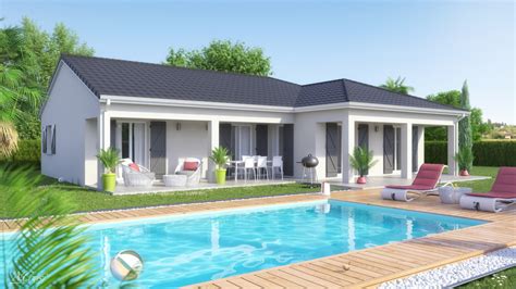 Ce type de maison compte de nombreux avantages au niveau de l'accessibilité et de la simplicité d'aménagement ou d'entretien. Plan du modèle MC9, maison de Plain pied - La Maison des ...