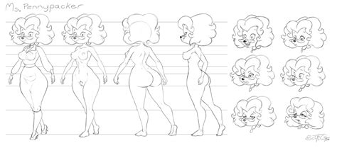 Ms Pennypacker Character Sheet Sketch By Thaman Hentai Foundry