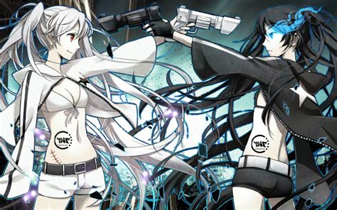 Black Rock Shooter And White Rock Shooter By Rickynexus On Deviantart