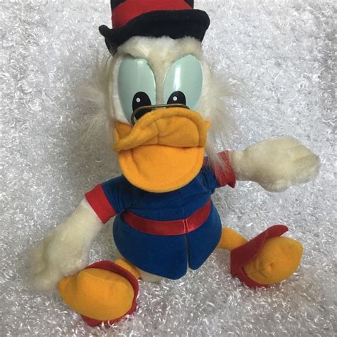 Rare Disneyland Ducktales Scrooge Mcduck And Darkwing Duck Plush Mint