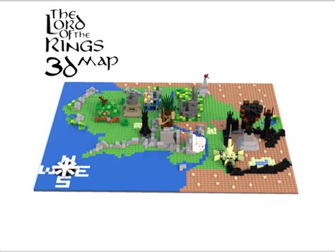 Lego Ideas Product Ideas Lord Of The Rings 3d Map