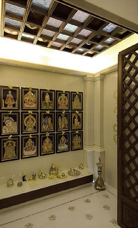 10 Latest Pooja Room False Ceiling Designs With Pictures In 2021 Room