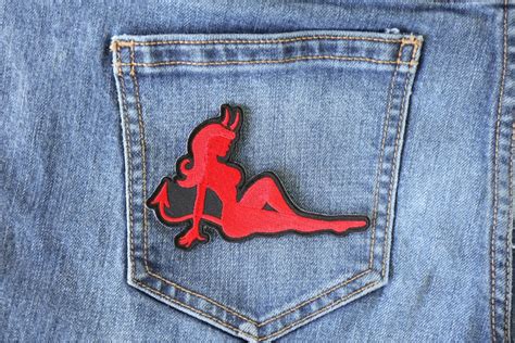 red devil girl novelty iron on patch thecheapplace