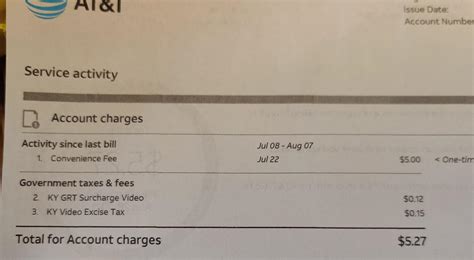 AT&T sent a bill where the only charge was a convenience fee : r