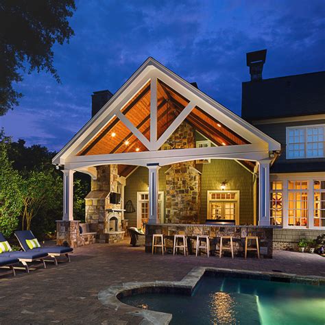 Sandy Springs Outdoor Living Space And Pool Traditional Patio