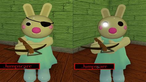 Bunny Vs Infected Bunny Jumpscare Roblox Piggy Youtube