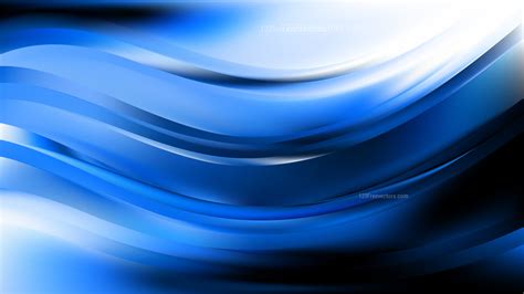 Abstract Dark Blue Wavy Background Vector Art
