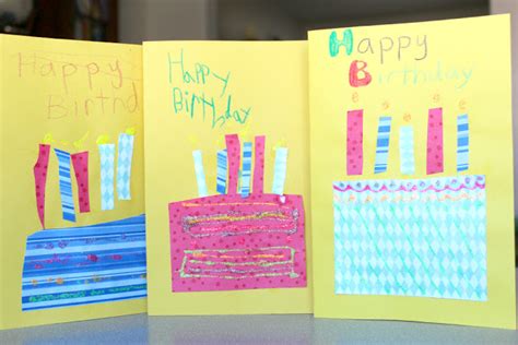 What usually happens is i make them and my boys sign them. Handmade Birthday Cards for Kids! | True Aim