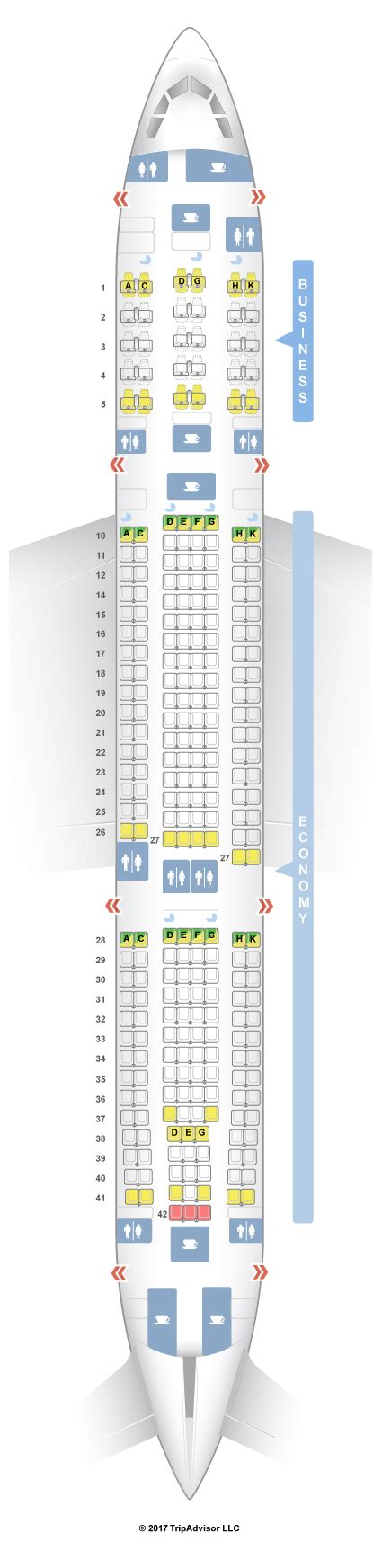 Seatguru Seat Map Asiana Airbus A330 300 333 V2