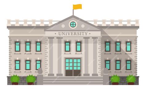 Premium Vector University Icon Higher Education Symbol Buiding