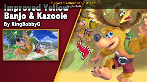 Improved Yellow Banjo And Kazooie Super Smash Bros Ultimate Mods