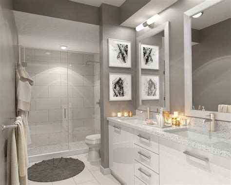 With 11 meshes plus a wall set we brought this modern bathroom for your sims. 20 Beautiful 3/4 Bathroom Designs