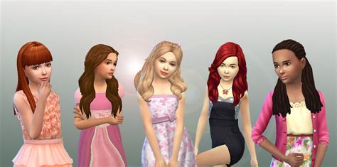 Mystufforigin Girls Long Hair 5 Sims 4 Hairs Long Hair Girl Long