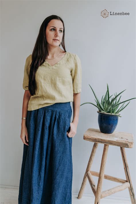 Linen Skirts For Women Linen Maxi Skirt Eco Friendly Fashion In