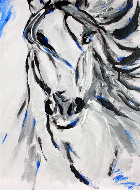 Free Spirit Horse Abstract Horse Art By Valentina Miletic Painting By