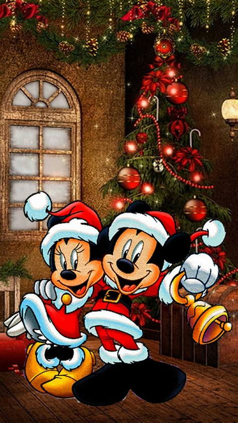 Download Disney Christmas Iphone Sweet Mickey And Minnie Mouse
