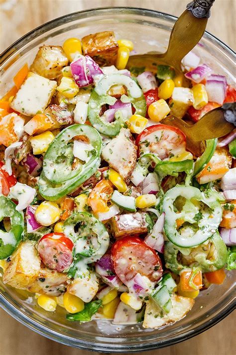 Potato salad is like a blank canvas onto which you can throw all kinds of colors, flavors, and textures. Roasted Potato Salad Recipe — Eatwell101