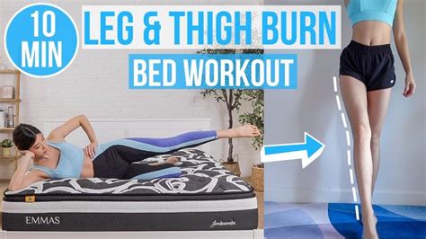 10 Min Leg And Thigh Burn Workout In Bed 5 Min Leg And Back Relaxing