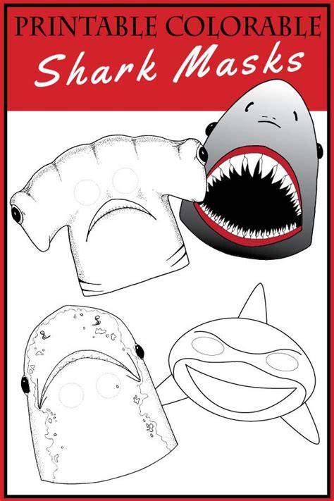 sharks rays science art activities shark mask shark coloring pages shark