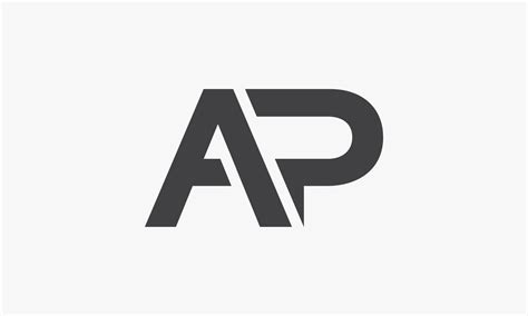 Ap Letter Logo Modern Concept Isolated On White Background 4701531