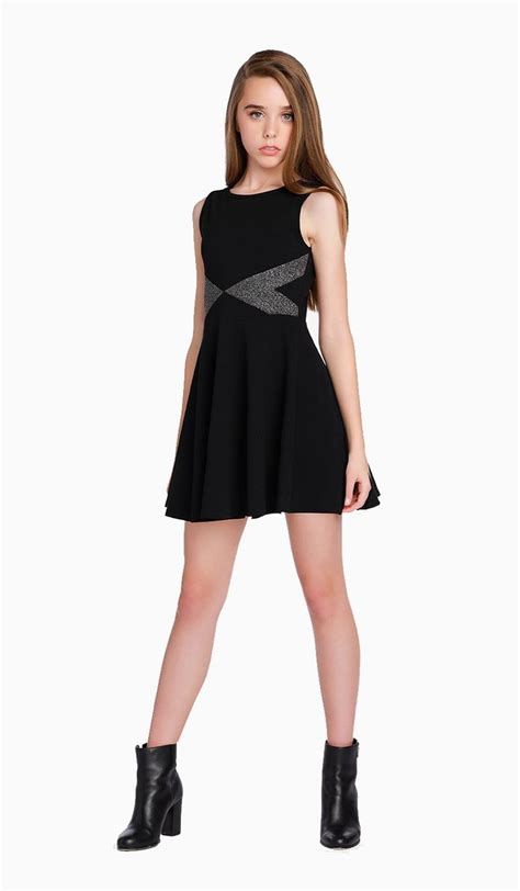 The Leah Dress Xl Black Combo Dresses For Tweens Dresses For Teens Tween Fashion Outfits
