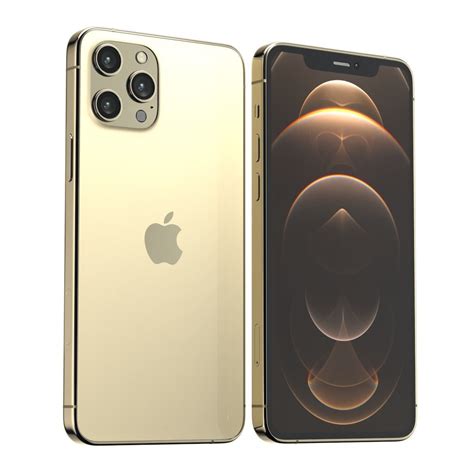 Iphone 12 Pro Gold 3d Model Cgtrader