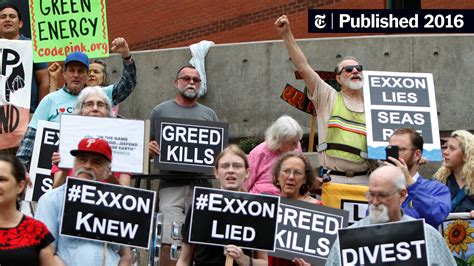 Climate Change Activists Either Prod Exxon Mobil or Dump It - The New ...