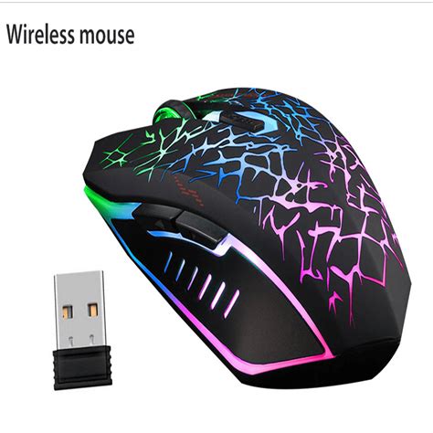 Wireless Gaming Mouse Rechargeable Silent Led Backlit Mice Usbbacklit