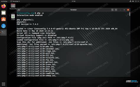 How to create phpinfo.php page - LinuxConfig.org