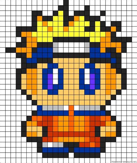 Naruto Perler Bead Pattern Point De Croix Modele Pixel Art Pixel Art