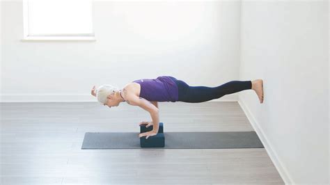 Use Blocks And A Wall To Customize Your Eka Pada Koundinyasana Ii Yoga