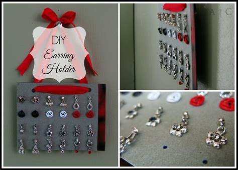 This diy earring holder is so cute and easy to make that you won't believe until you see the step by step. DIY Earring Holder ~ Alternate Creations