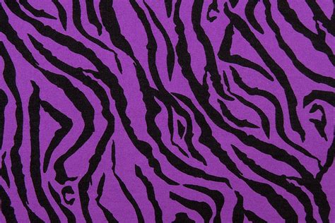 Zebra Purple And Black Animal Print 100 Cotton Flannel Fabric