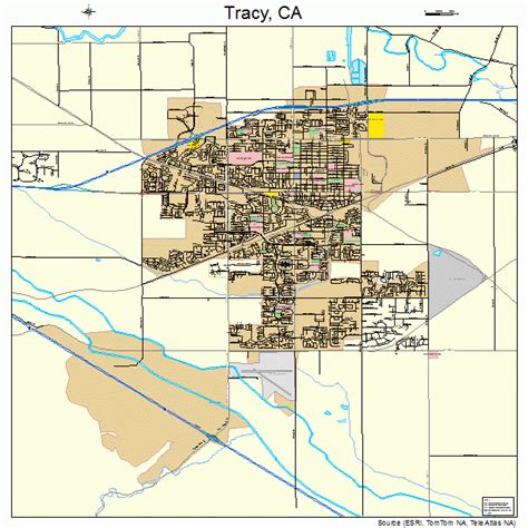 Tracy California Map Topographic Map Of Usa With States