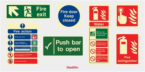 Fire Safety Signs And Symbols And Their Meanings Checkfire