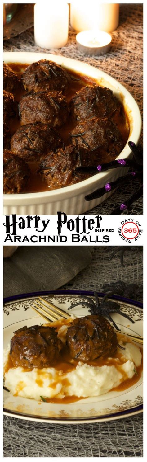 39 magical harry potter inspired recipes. Arachnid Balls: A Harry Potter Themed Dinner Party ...