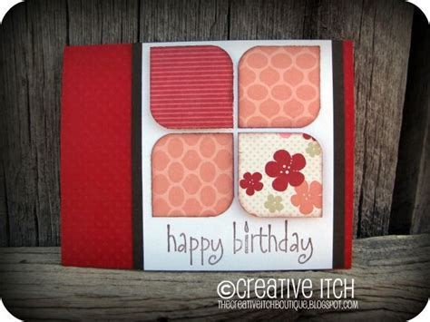 Creative Itch My Spin On The Pin Birthday Card Linky Scrapbook