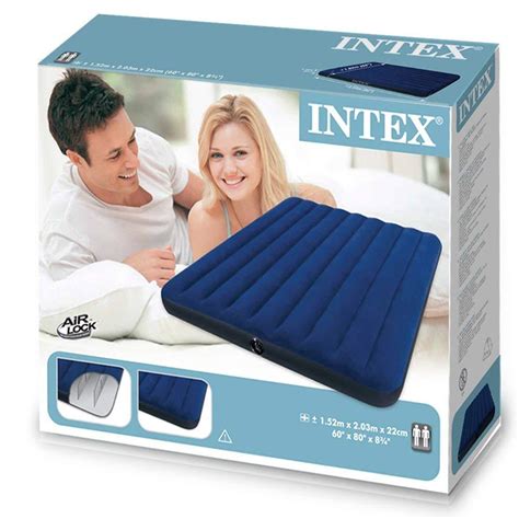 Best spare mattress for guests. Intex 68765 Queen Classic Airbed With Hand Pump Inflatable ...