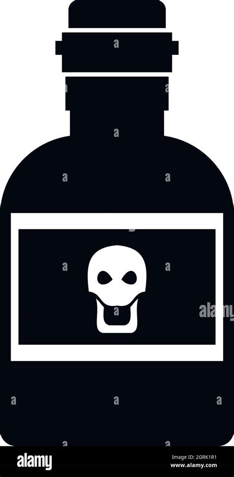 Poison Bottle Icon Simple Style Stock Vector Image Art Alamy