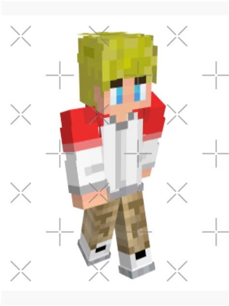 Tommyinnit Minecraft Skin Poster By Digiartz Redbubble